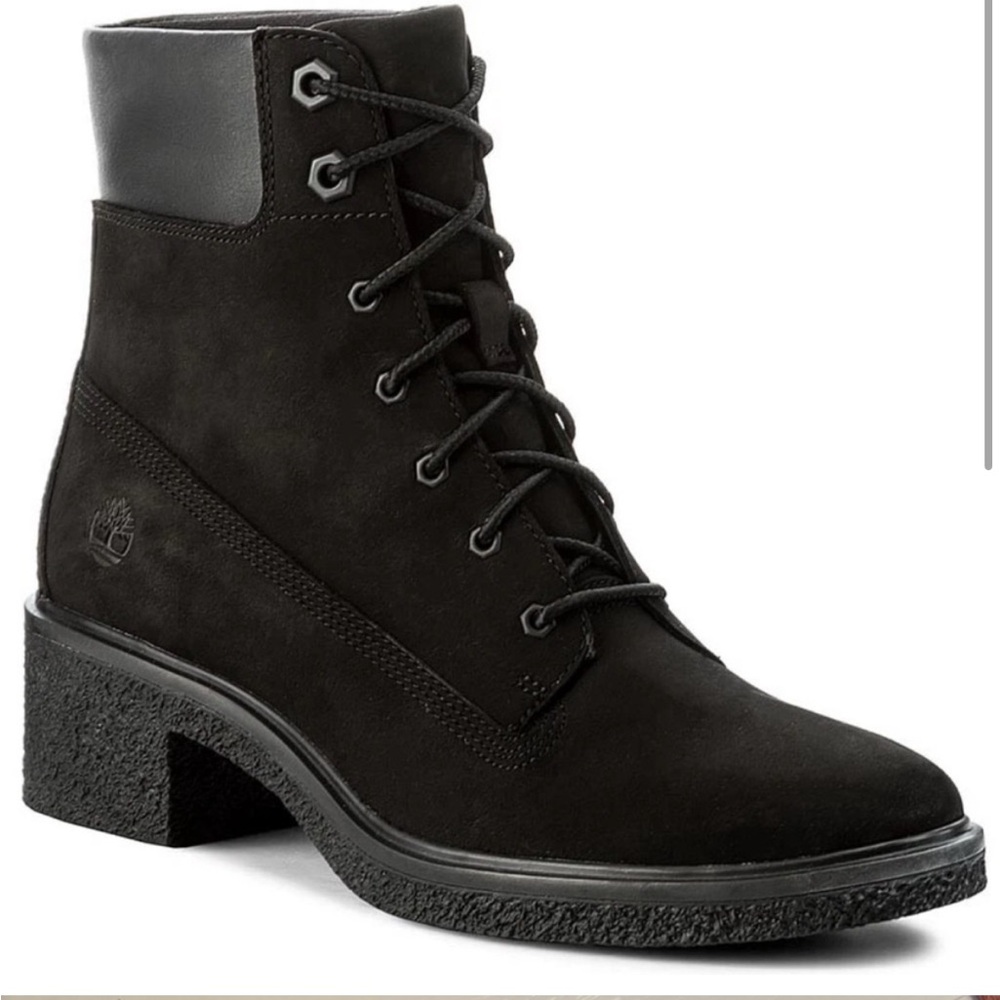 Timberland Women's Black Lace Up Boots